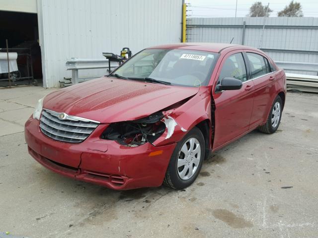 1C3LC46K18N194836 - 2008 CHRYSLER SEBRING LX RED photo 2