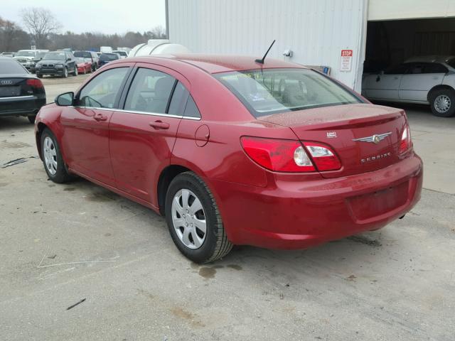 1C3LC46K18N194836 - 2008 CHRYSLER SEBRING LX RED photo 3