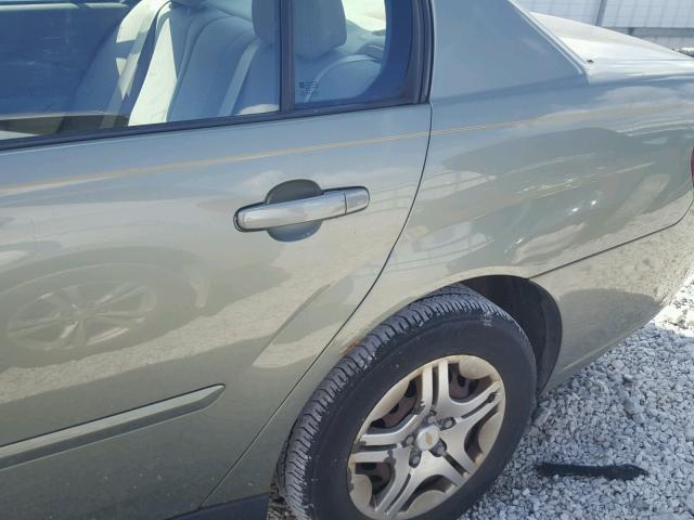 1G1ZS51F46F251457 - 2006 CHEVROLET MALIBU LS Yaşıl foto 9