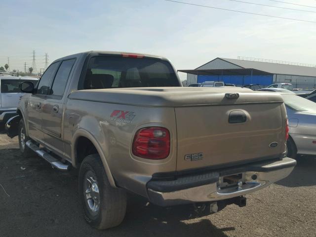 1FTRW08L02KA20714 - 2002 FORD F150 SUPER GOLD photo 3