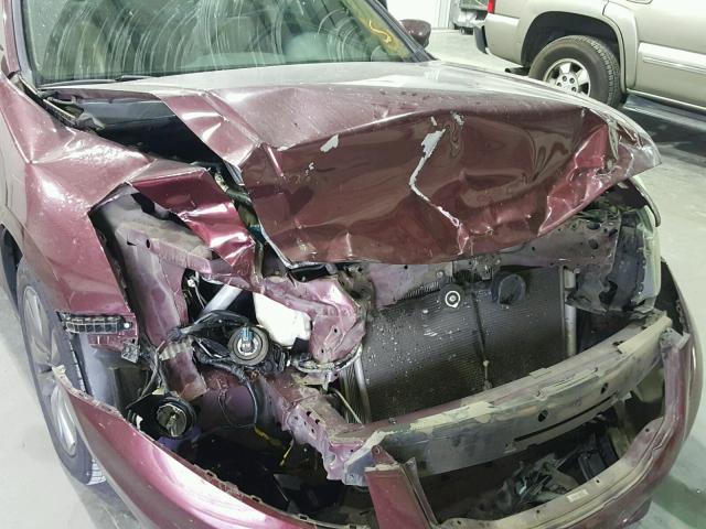 1HGCP2F81BA006924 - 2011 HONDA ACCORD EXL MAROON photo 9