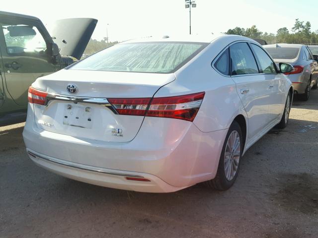 4T1BD1EB8EU030095 - 2014 TOYOTA AVALON HYB WHITE photo 4