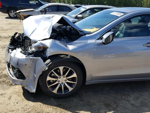 19UUB1F51GA009820 - 2016 ACURA TLX TECH ვერცხლისფერი ფოტო 9