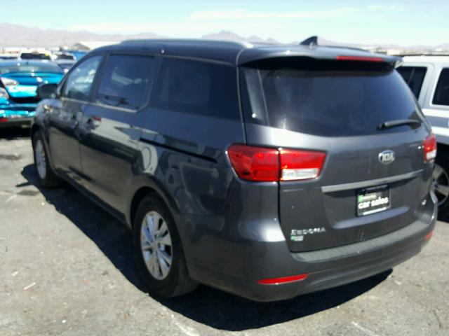 KNDMB5C11F6058511 - 2015 KIA SEDONA LX CHARCOAL photo 3