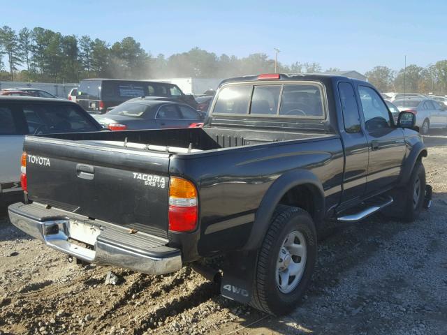 5TEWN72N82Z881143 - 2002 TOYOTA TACOMA XTR BLACK photo 4