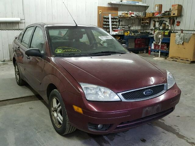 1FAHP34N26W197433 - 2006 FORD FOCUS ZX4 MAROON photo 1