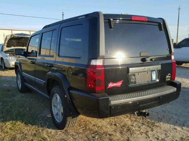 1J8HH48N08C151412 - 2008 JEEP COMMANDER BLACK photo 3