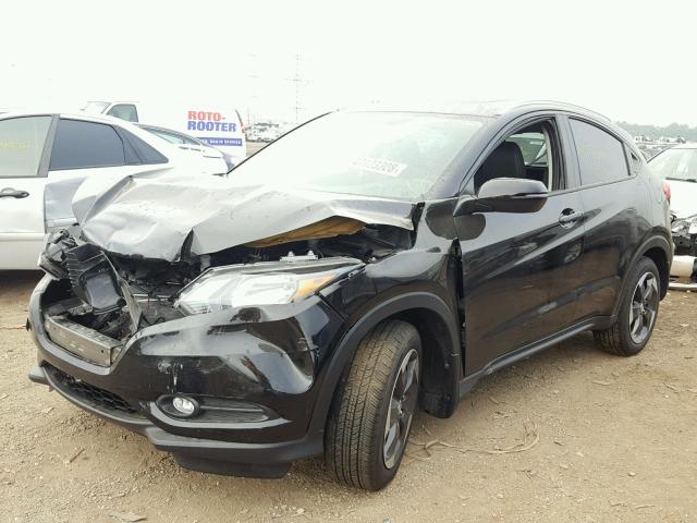 3CZRU5H78JM707687 - 2018 HONDA HR-V EXL BLACK photo 2