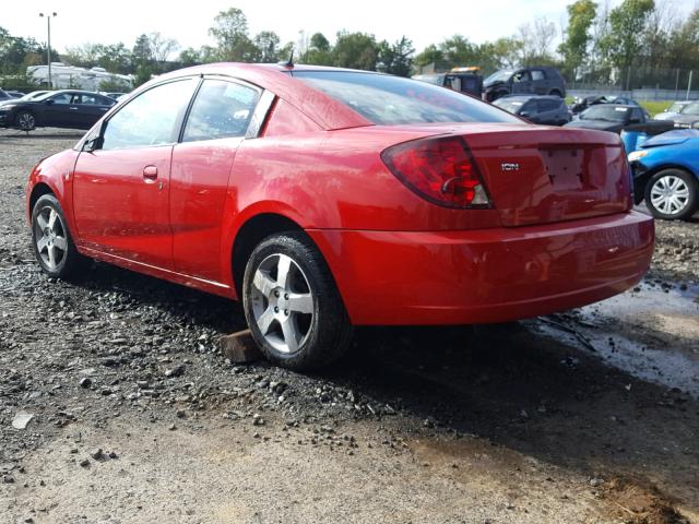 1G8AW15F57Z103789 - 2007 SATURN ION LEVEL RED photo 3