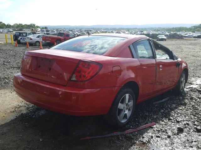 1G8AW15F57Z103789 - 2007 SATURN ION LEVEL RED photo 4