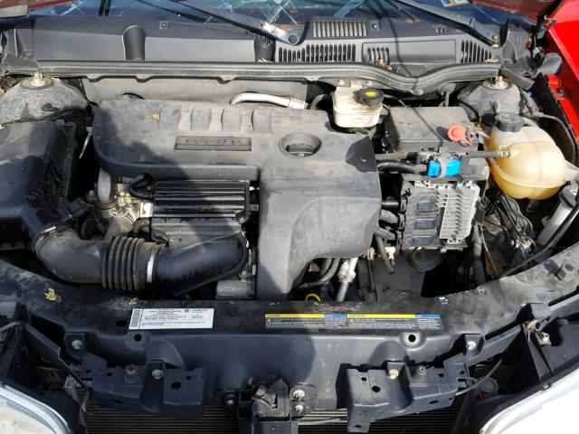 1G8AW15F57Z103789 - 2007 SATURN ION LEVEL RED photo 7