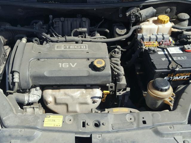 KL1TD66616B683721 - 2006 CHEVROLET AVEO BASE Czarny zdjęcie 7
