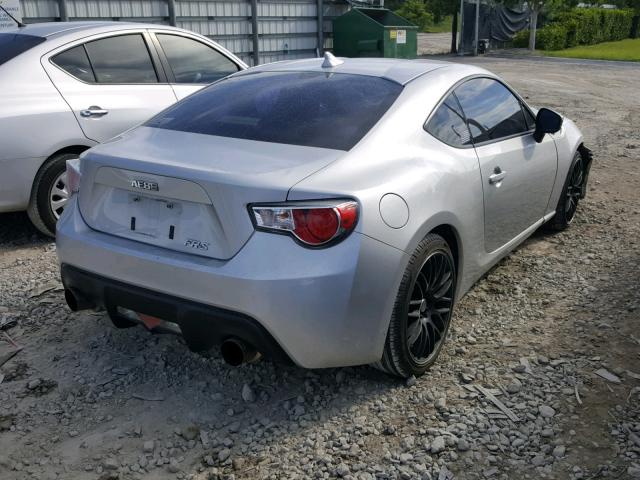 JF1ZNAA19D1703348 - 2013 TOYOTA SCION FR-S SILVER photo 4