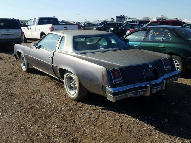 2K57K7P350093 - 1977 PONTIAC GRAND PRIX BLUE photo 3