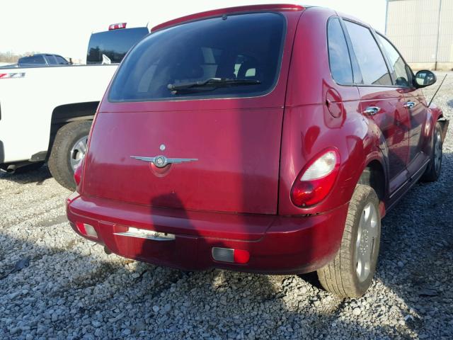 3A4FY58B17T524609 - 2007 CHRYSLER PT CRUISER RED photo 4