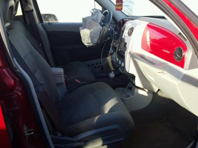 3A4FY58B17T524609 - 2007 CHRYSLER PT CRUISER RED photo 5