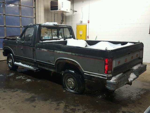 2FTEF14Y1GCA87002 - 1986 FORD F150 GRAY photo 3