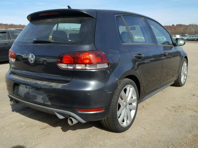 WVWGV7AJ0CW291276 - 2012 VOLKSWAGEN GTI CHARCOAL photo 4