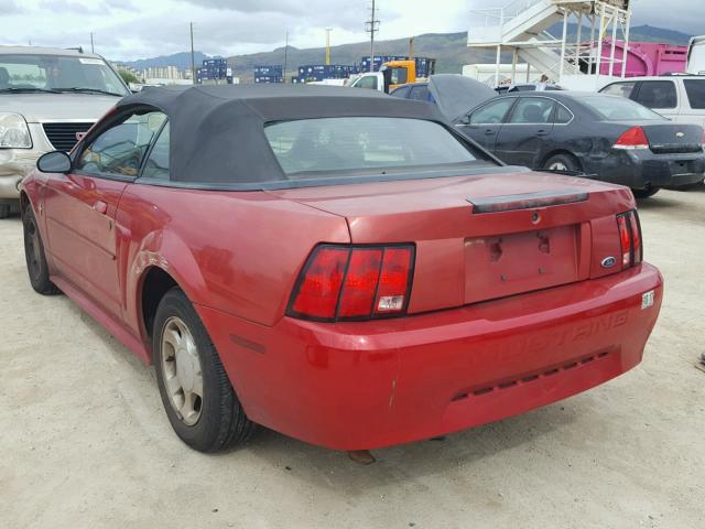 1FAFP4448YF247565 - 2000 FORD MUSTANG RED photo 3