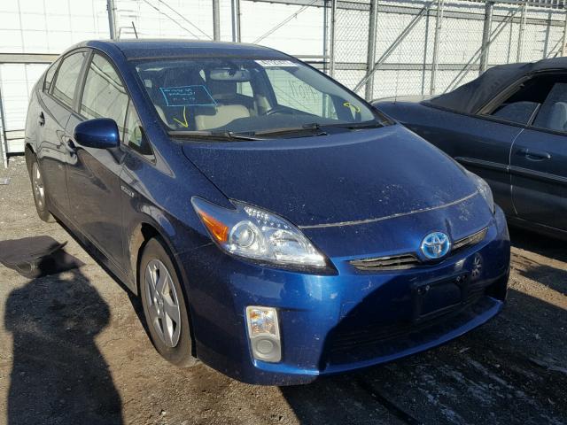 JTDKN3DU2B5302954 - 2011 TOYOTA PRIUS BLUE photo 1