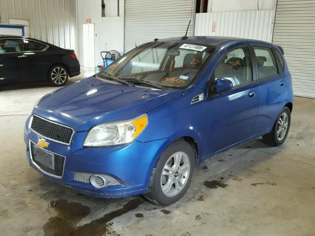 KL1TD6DE4AB098425 - 2010 CHEVROLET AVEO LS/LT 蓝色 照片 2