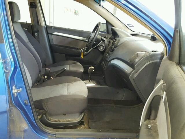 KL1TD6DE4AB098425 - 2010 CHEVROLET AVEO LS/LT 蓝色 照片 5