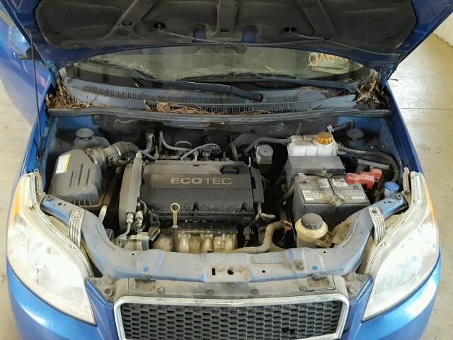 KL1TD6DE4AB098425 - 2010 CHEVROLET AVEO LS/LT BLUE photo 7