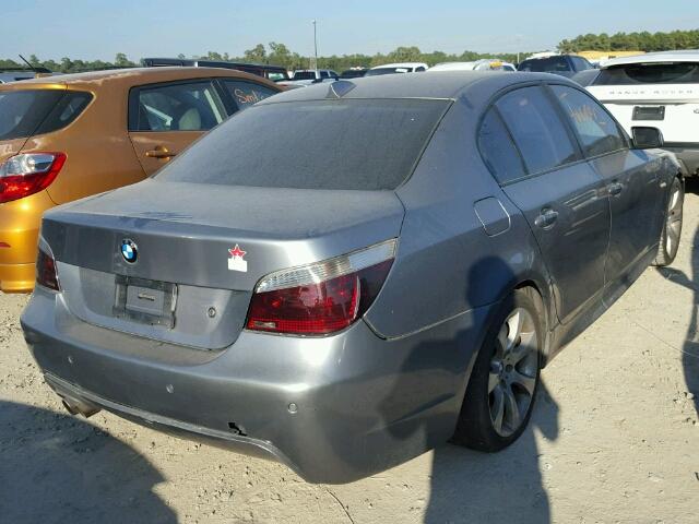 WBANB335X4B108299 - 2004 BMW 545 I SILVER photo 4