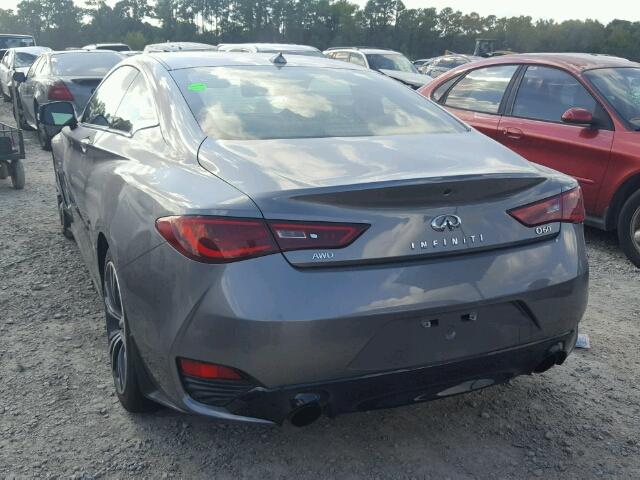 JN1EV7EL1HM553931 - 2017 INFINITI Q60 PREMIU GRAY photo 3