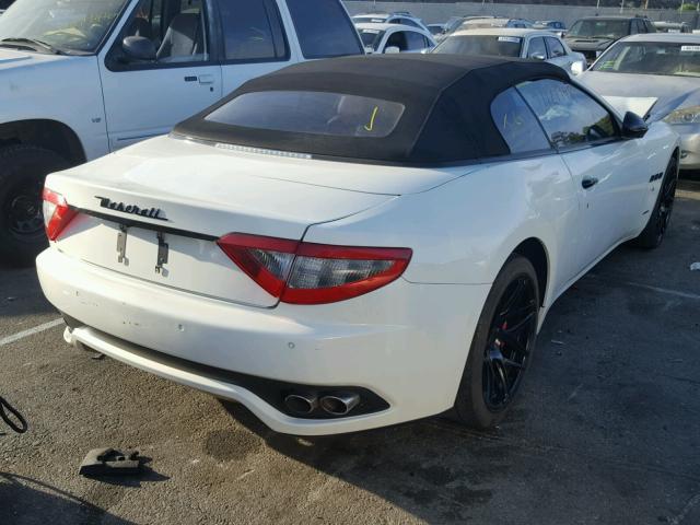 ZAM45KMA9B0058480 - 2011 MASERATI GRANTURISM WHITE photo 4