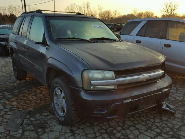 1GNDS13S142138677 - 2004 CHEVROLET TRAILBLAZE GRAY photo 1