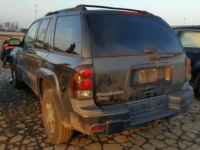 1GNDS13S142138677 - 2004 CHEVROLET TRAILBLAZE GRAY photo 3