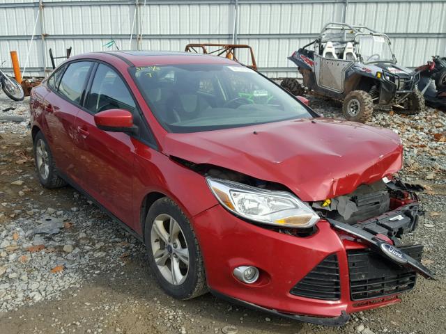 1FAHP3F20CL390891 - 2012 FORD FOCUS SE RED photo 1