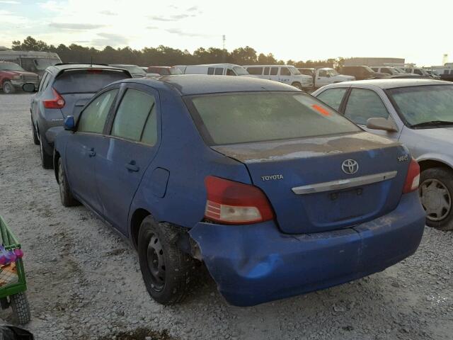 JTDBT903294047051 - 2009 TOYOTA YARIS BLUE photo 3