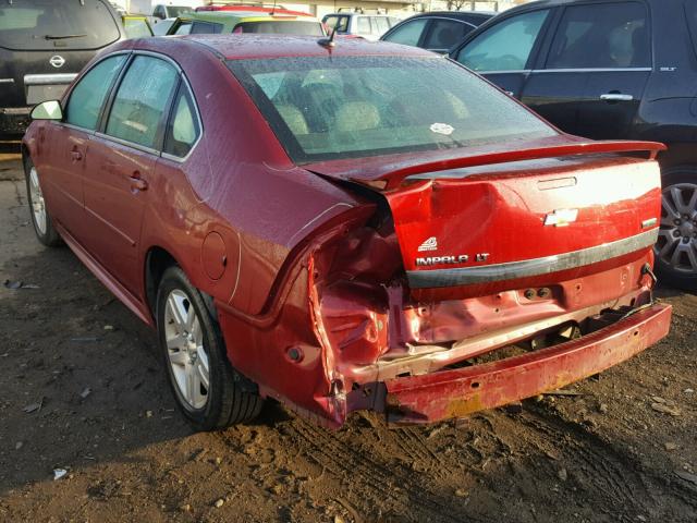 2G1WB5EK2B1206030 - 2011 CHEVROLET IMPALA LT Կարմիր լուսանկար 3