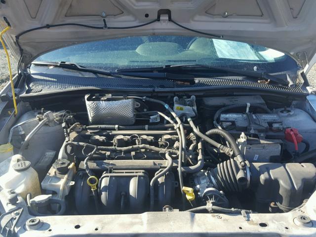 1FAHP35N89W252521 - 2009 FORD FOCUS SE SILVER photo 7