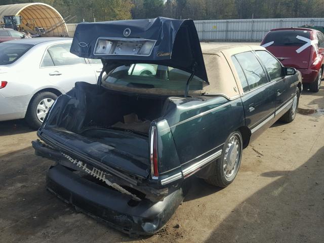 1G6KD54Y2VU296636 - 1997 CADILLAC DEVILLE GREEN photo 4