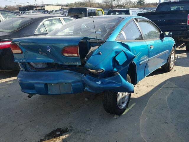 1G1JC1247V7322837 - 1997 CHEVROLET CAVALIER B TEAL photo 4