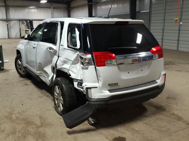 2GKALMEK4G6136666 - 2016 GMC TERRAIN SL WHITE photo 3