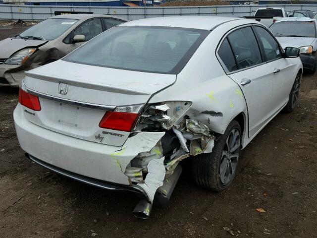 1HGCR2F59DA229540 - 2013 HONDA ACCORD SPO WHITE photo 4