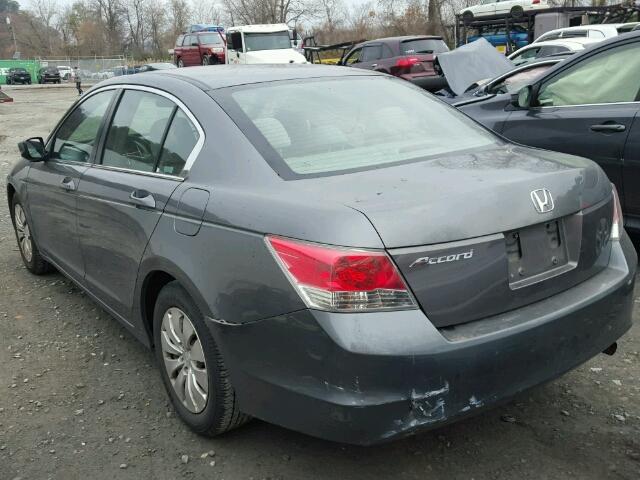 1HGCP26359A138146 - 2009 HONDA ACCORD LX GRAY photo 3