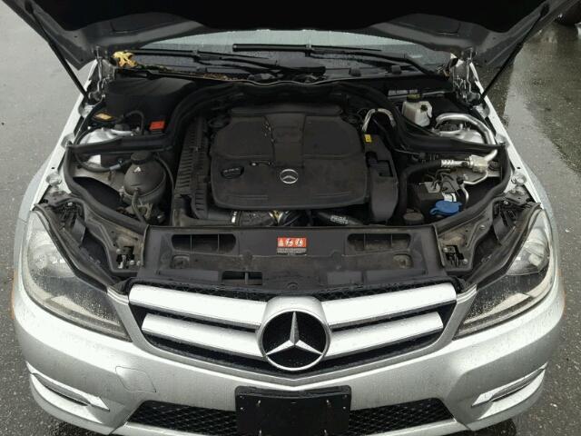 WDDGJ8JB4DG025853 - 2013 MERCEDES-BENZ C 350 4MAT SILVER photo 7