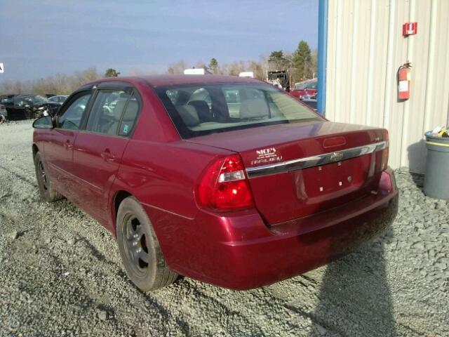 1G1ZT58F27F187245 - 2007 CHEVROLET MALIBU LT BURGUNDY photo 3