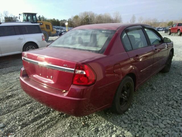 1G1ZT58F27F187245 - 2007 CHEVROLET MALIBU LT BURGUNDY photo 4