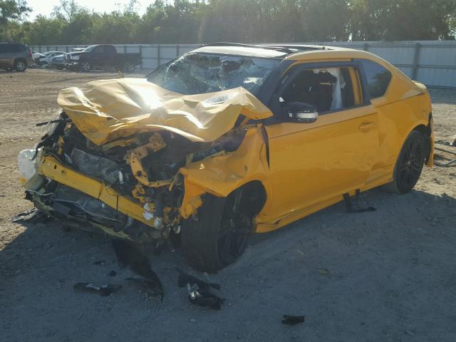 JTKJF5C74C3025276 - 2012 TOYOTA SCION TC 黄色 照片 2