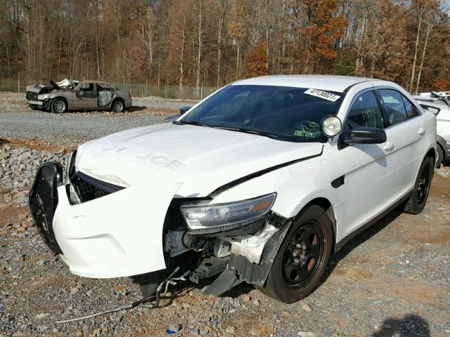 1FAHP2MK5EG166220 - 2014 FORD TAURUS POL WHITE photo 2