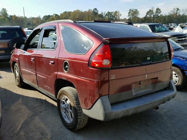 3G7DA03E14S538922 - 2004 PONTIAC AZTEK BURGUNDY photo 3