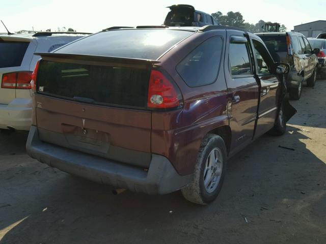 3G7DA03E14S538922 - 2004 PONTIAC AZTEK BURGUNDY photo 4