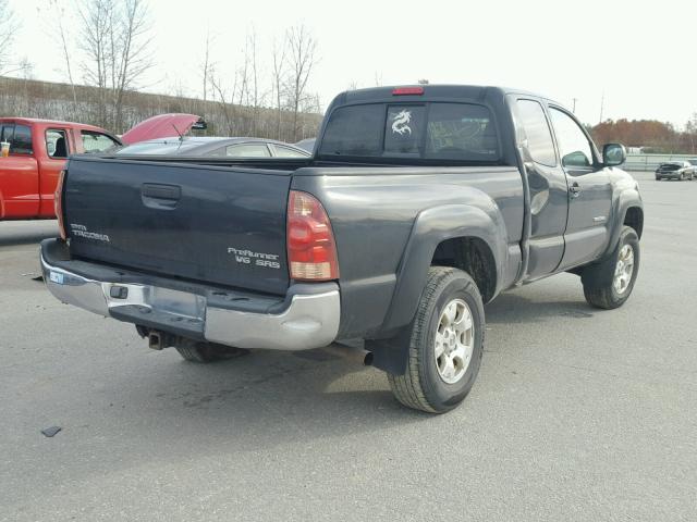 5TETU62N16Z152472 - 2006 TOYOTA TACOMA PRE BLACK photo 4