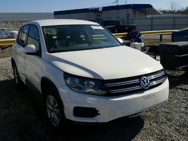 WVGAV7AX8CW589239 - 2012 VOLKSWAGEN TIGUAN S WHITE photo 1